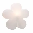 Nowoczesna lampa stołowa lub podłogowa z białego plastiku - Fiorestar Viadurini