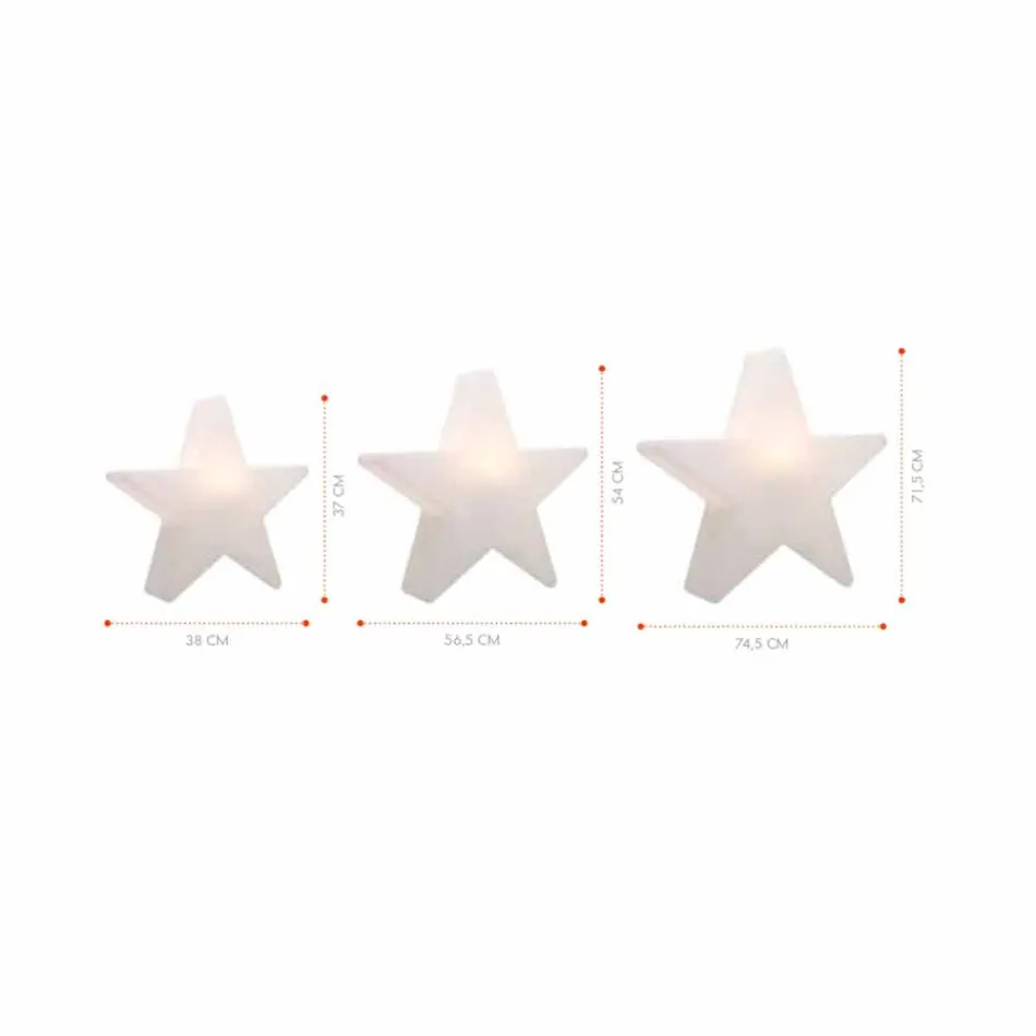 Lampa stołowa z polietylenu Solar lub LED Star Design - Ringostar Viadurini