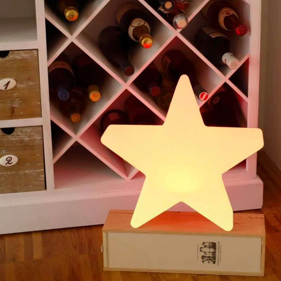 Lampa stołowa z polietylenu Solar lub LED Star Design - Ringostar Viadurini