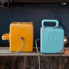 Styl przemysłowa lampa stołowa w ceramicznych i żelaza Valerie Viadurini