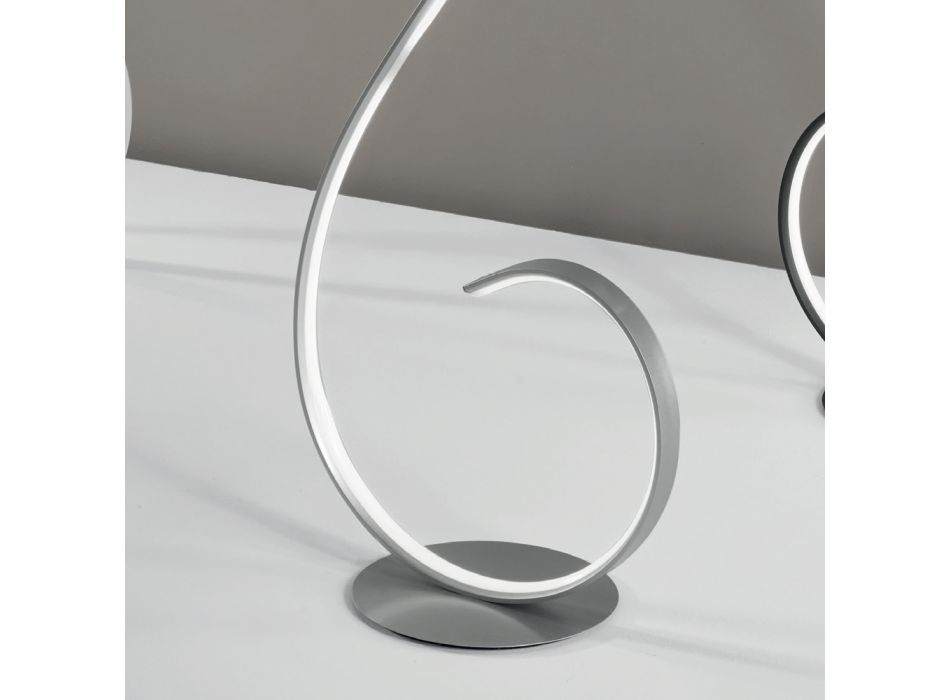 Lampa podłogowa LED z metalową konstrukcją lakierowaną w stylu Clack Viadurini