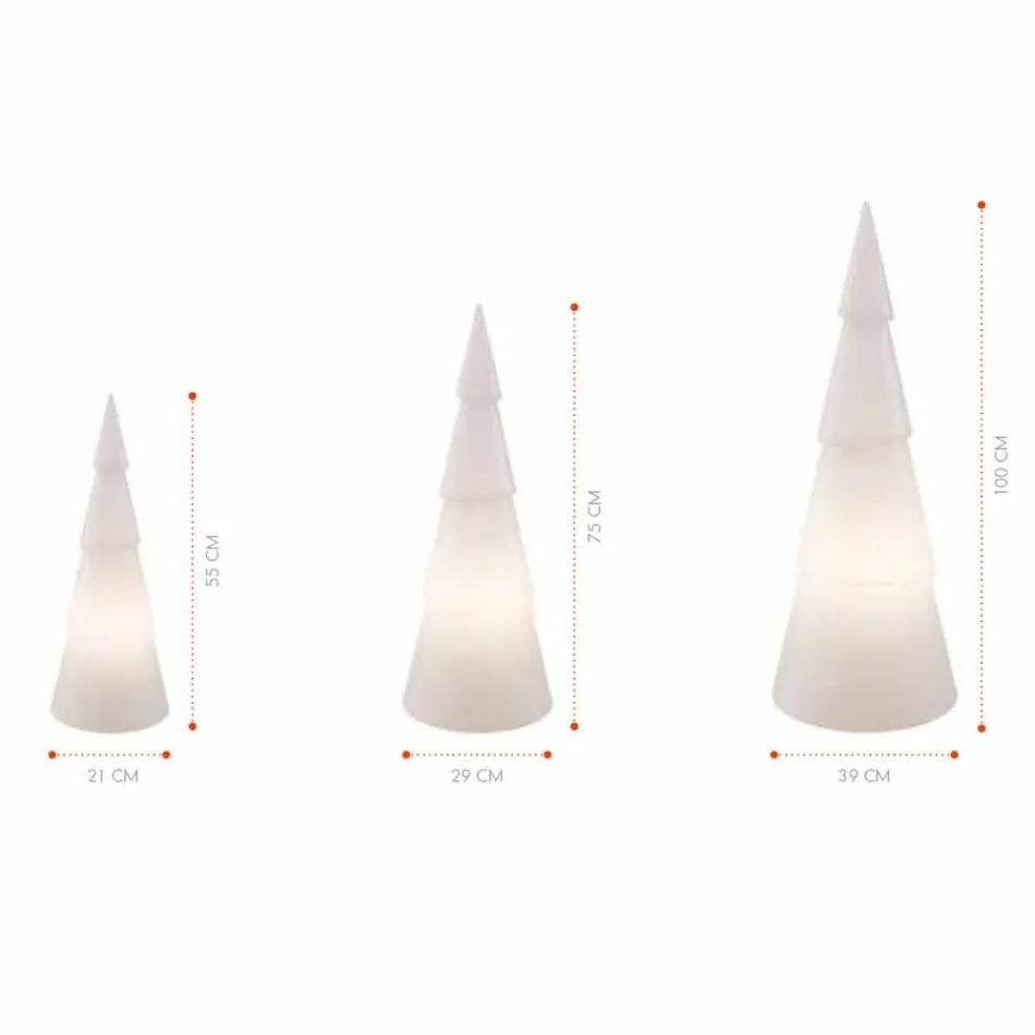 Lampa podłogowa LED lub solarna do wnętrz lub na zewnątrz - Alberostar Viadurini