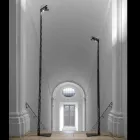 Wysuwana lampa podłogowa aluminiowa matowa czarna konstrukcja drabinkowa - Watchful Viadurini