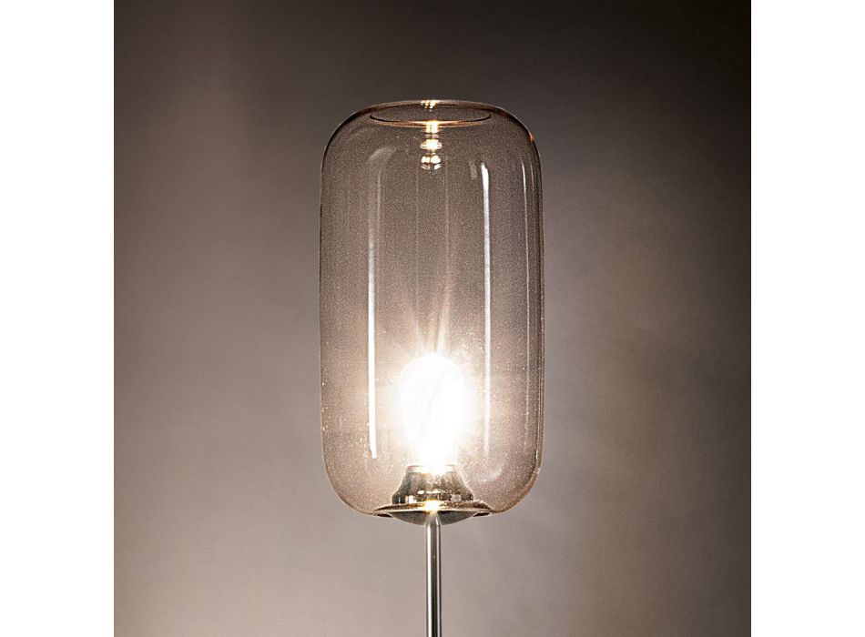 Ręcznie dmuchana lampa podłogowa ze szkła weneckiego - bambus Viadurini