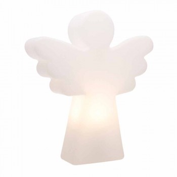 Biała lampa podłogowa E27, Led lub Solar Angel Nowoczesny design - Angelostar