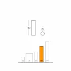 Sufitowa lampa podłogowa Fluo wykonana we Włoszech Viadurini