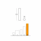 Sufitowa lampa podłogowa Fluo wykonana we Włoszech Viadurini