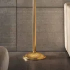 Klasyczna lampa podłogowa z porcelany i luksusowego szkła dmuchanego - Eteria Viadurini