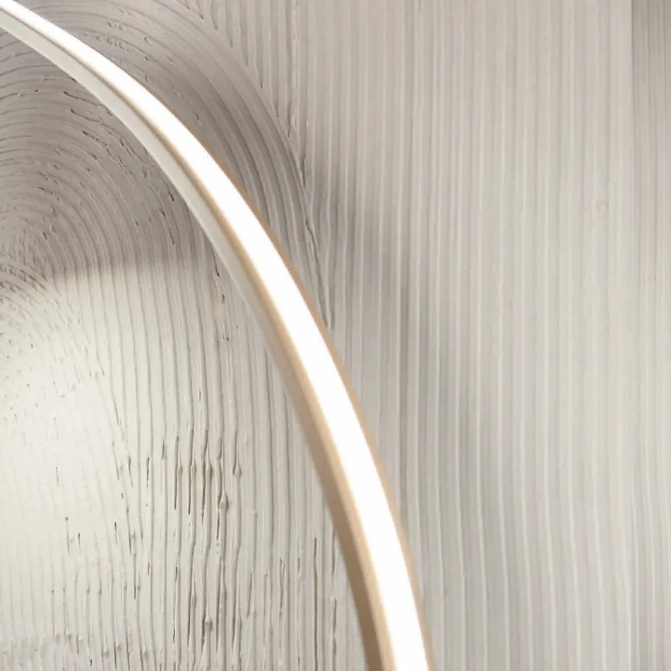 Lampa podłogowa z regulowanym reflektorem i drugim światłem z tyłu - kamfora Viadurini