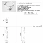 Lampa podłogowa ze światłem LED o nowoczesnym designie na zewnątrz - Penelope od Myyour Viadurini