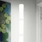 Lampa podłogowa z abażurem z białego polietylenu Made in Italy - Asturia Viadurini