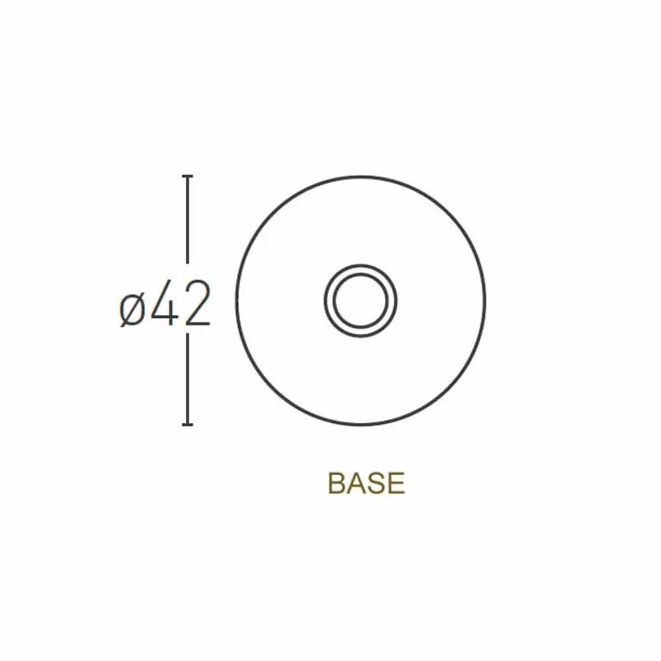 Lampa podłogowa z abażurem z białego polietylenu Made in Italy - Asturia Viadurini