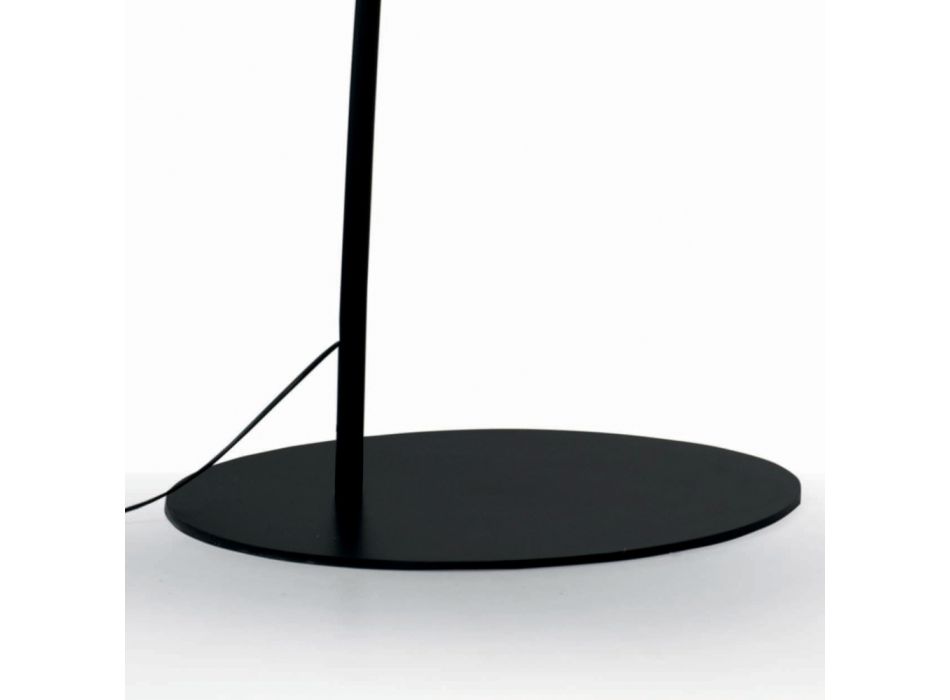 Lampa podłogowa z trzonkiem z czarnego włókna węglowego Made in Italy - Terni Viadurini