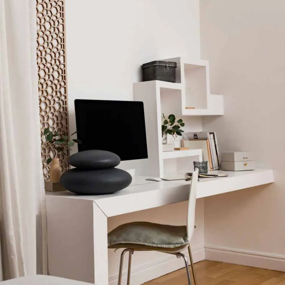 Lampa podłogowa do wnętrz lub na zewnątrz o nowoczesnym naturalnym designie - Sassostar Viadurini