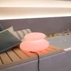 Lampa podłogowa do wnętrz lub na zewnątrz o nowoczesnym naturalnym designie - Sassostar Viadurini