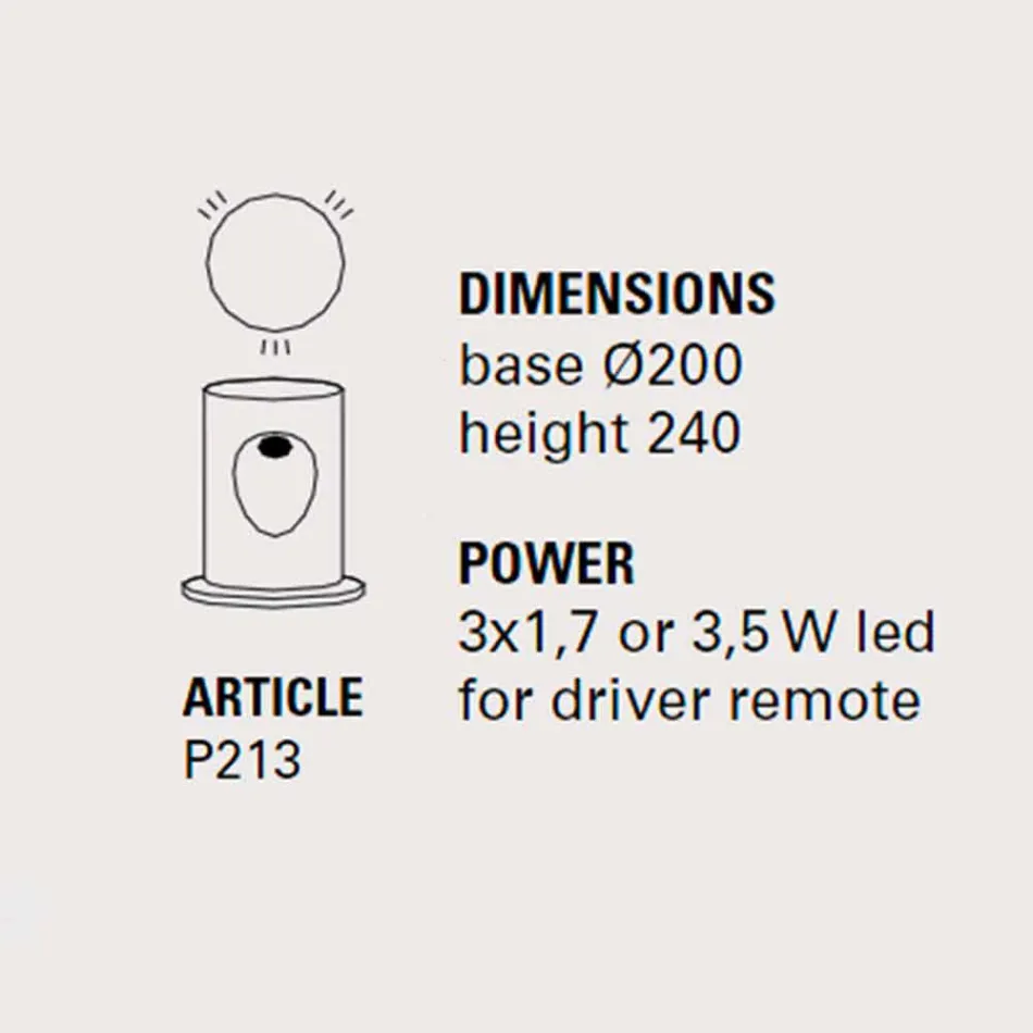 Lampa podłogowa, nowoczesny design z 3 światłami, U-Boot - Toscot Viadurini