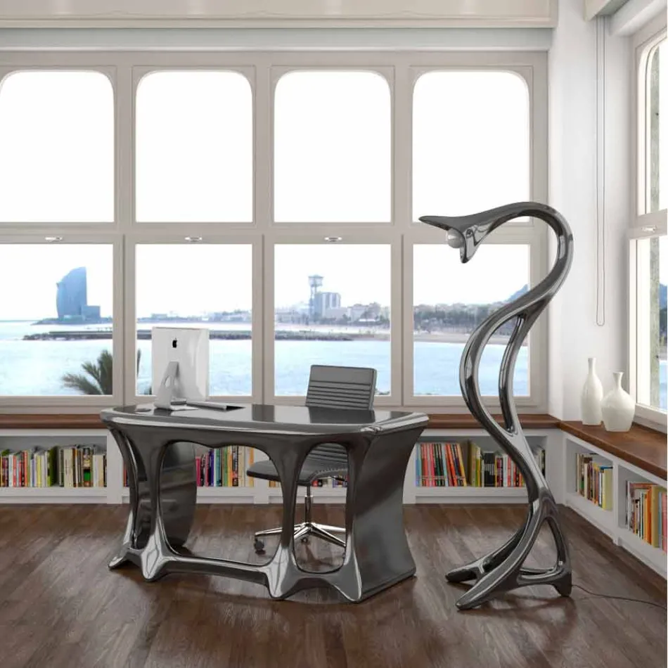 Lampa podłogowa nowoczesny design smok wykonany we Włoszech Viadurini