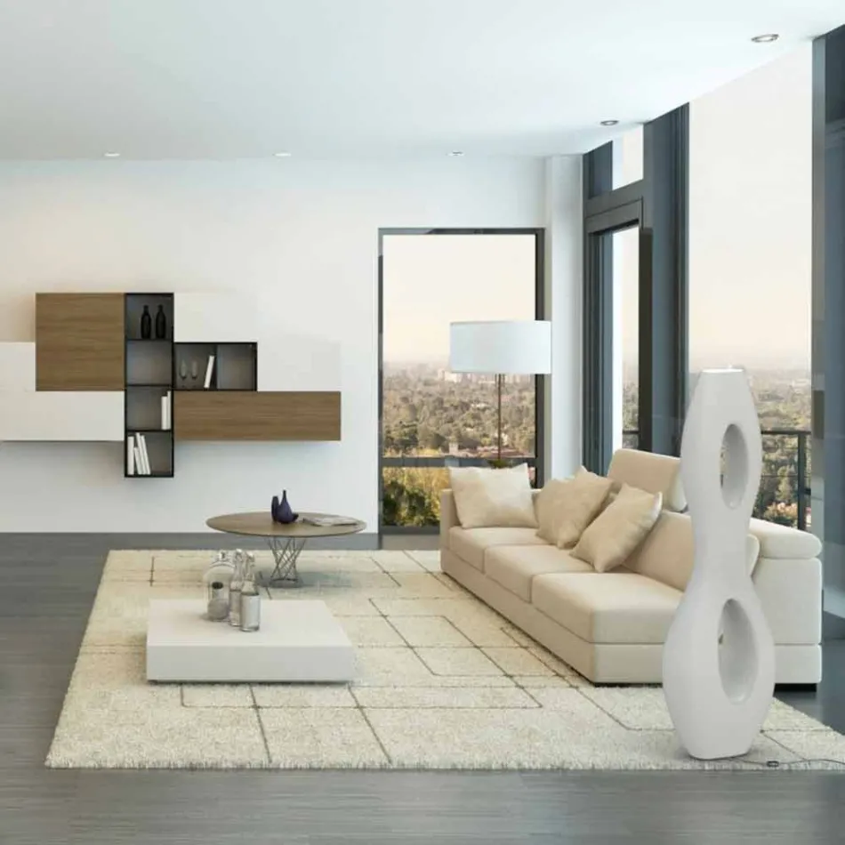 Lampa podłogowa Nowoczesny design Nieskończoność Made in Italy Viadurini