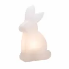 Designerska lampa podłogowa, biały królik do wnętrz i na zewnątrz - Conigliostar Viadurini