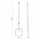 Zewnętrzna lampa podłogowa z białego technopolimeru, 3 formy - narzędzia Viadurini
