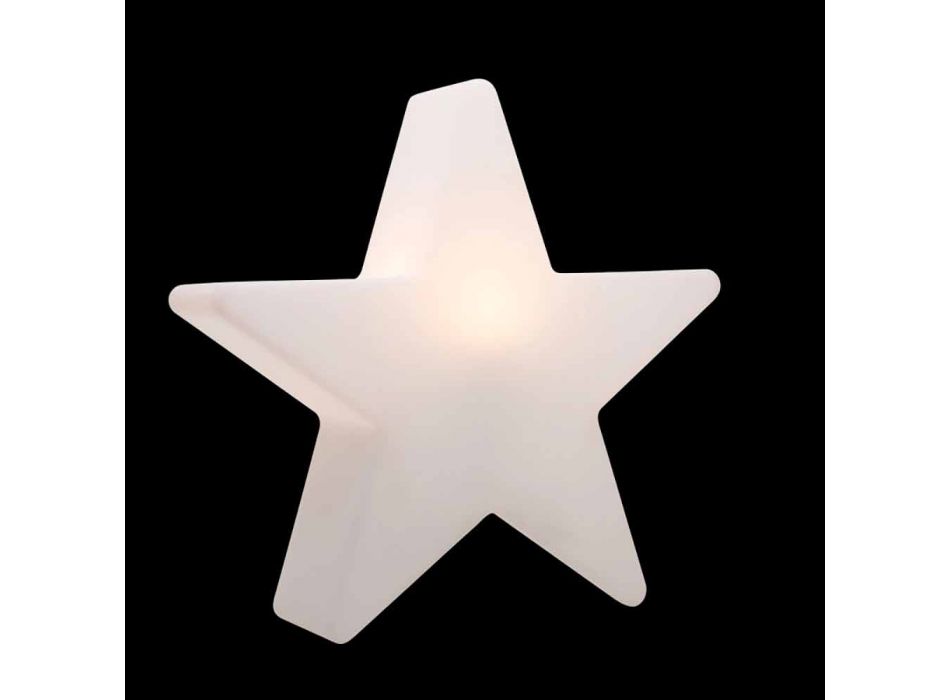 Biała lub czerwona lampa podłogowa w kształcie gwiazdy, nowoczesny design - Ringostar Viadurini