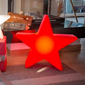 Biała lub czerwona lampa podłogowa w kształcie gwiazdy, nowoczesny design - Ringostar
