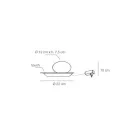 Lampa podłogowa z aluminium, metalu i białego szkła - Luma Viadurini