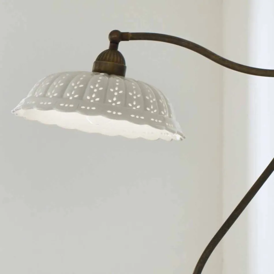 Lampa podłogowa secesja ceramika Anita Il Fanale Viadurini