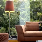 Lampa podlogowa z materialu i metalu Grilli Snake made in Italy Viadurini