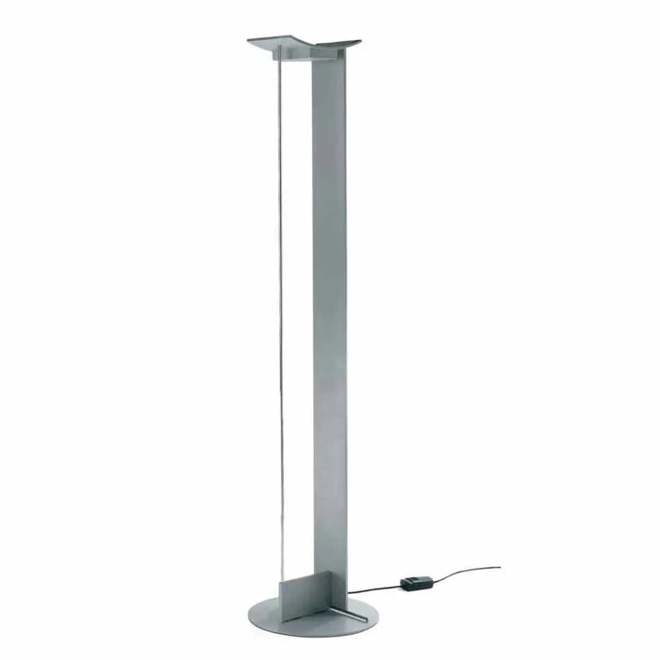 Lampa podłogowa z lakierowanego metalu ze zintegrowaną diodą LED Made in Italy - Indra Viadurini