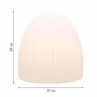 Lampa podłogowa z białego tworzywa sztucznego z diodami LED, solarnymi lub E27 - Massostar Viadurini