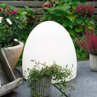 Lampa podłogowa z białego tworzywa sztucznego z diodami LED, solarnymi lub E27 - Massostar Viadurini