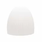 Lampa podłogowa z białego tworzywa sztucznego z diodami LED, solarnymi lub E27 - Massostar Viadurini