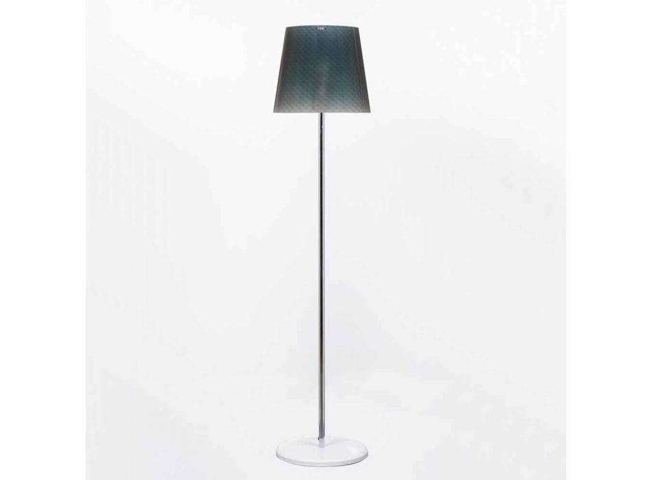 Lampa podłogowa z poliwęglanu Rania o średnicy 42 cm Viadurini