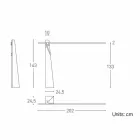 Lampa podłogowa z litego dębu i stali Made in Italy, Precious - Calisto Viadurini