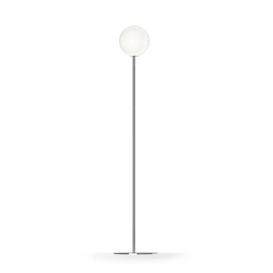 Lampa podłogowa Althea ze szkła polerowanego lub satynowego, wyprodukowana we Włoszech Viadurini