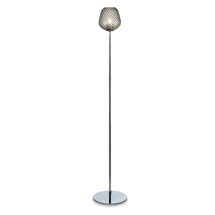 Lampa podłogowa z kloszem lub szkła przezroczystego, wyprodukowana we Włoszech - Elisia Viadurini