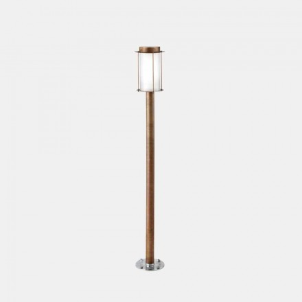 Lampa podłogowa Zewnętrzna lampa uliczna z mosiądzu i szkła - Loggia od Il Fanale Viadurini