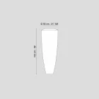 Współczesna lampa podłogowa LED do wnętrz LDPE haubicy Big Viadurini