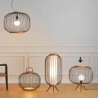 Nowoczesna lampa podłogowa ze stali Leira, Ø48xh.52 cm Viadurini