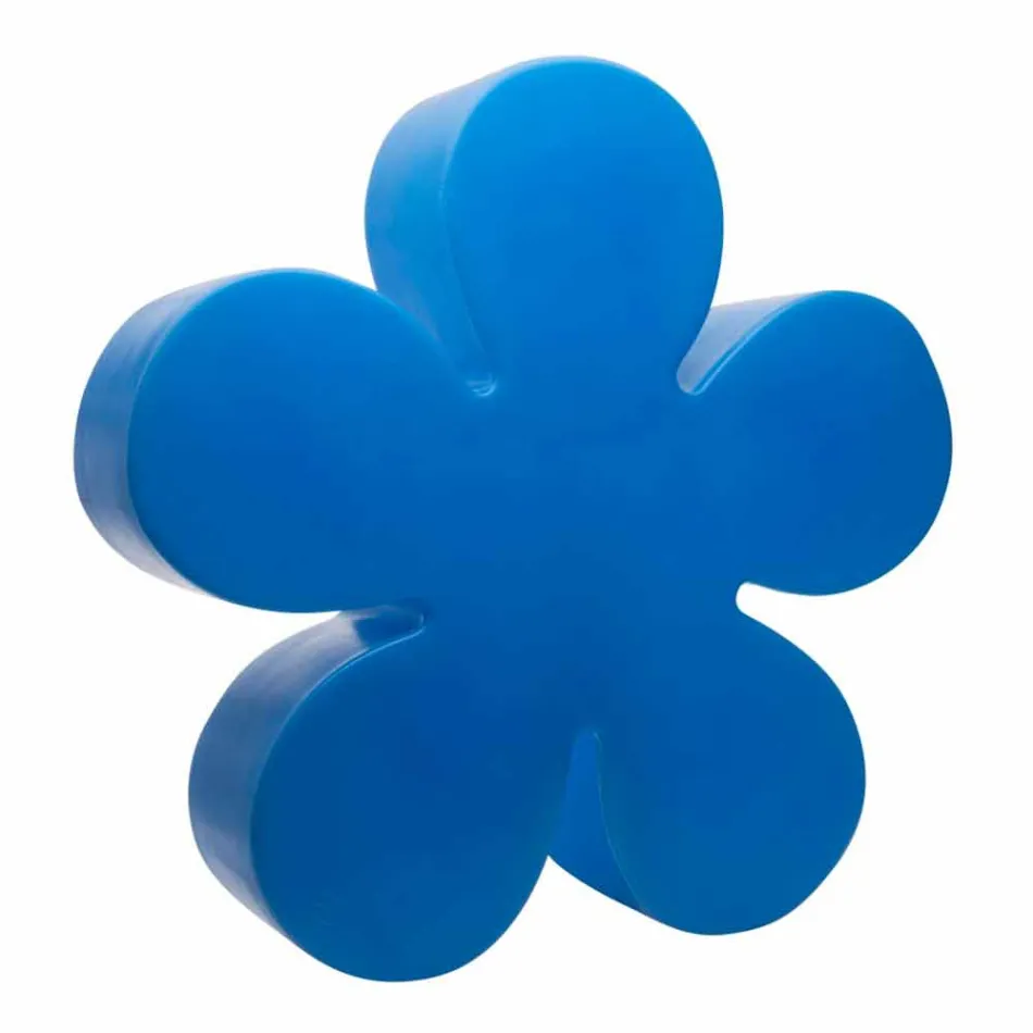 Nowoczesna lampa podłogowa lub stołowa z kolorowym kwiatkiem - Fiorestar Viadurini