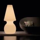 Lampa ogrodowa Alvarez ze światłem LED z polietylenu Wyprodukowano we Włoszech Viadurini