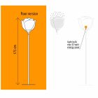 Plastikowa zewnętrzna lampa podłogowa Flower Design - Baby Love od Myyour Viadurini