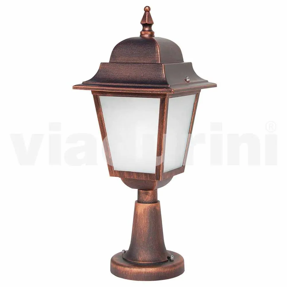 Aluminiowa zewnętrzna lampa podłogowa wyprodukowana we Włoszech, Aquilina Viadurini