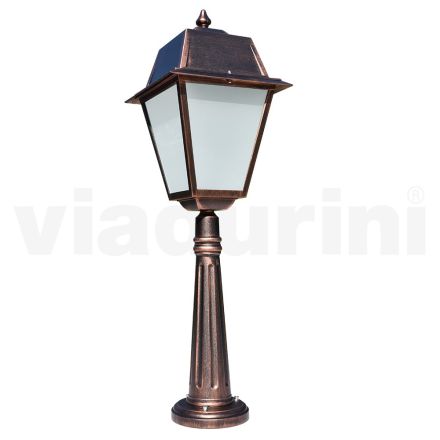 Lampa podłogowa na zewnątrz z aluminium w stylu vintage Made in Italy - Dorota Viadurini