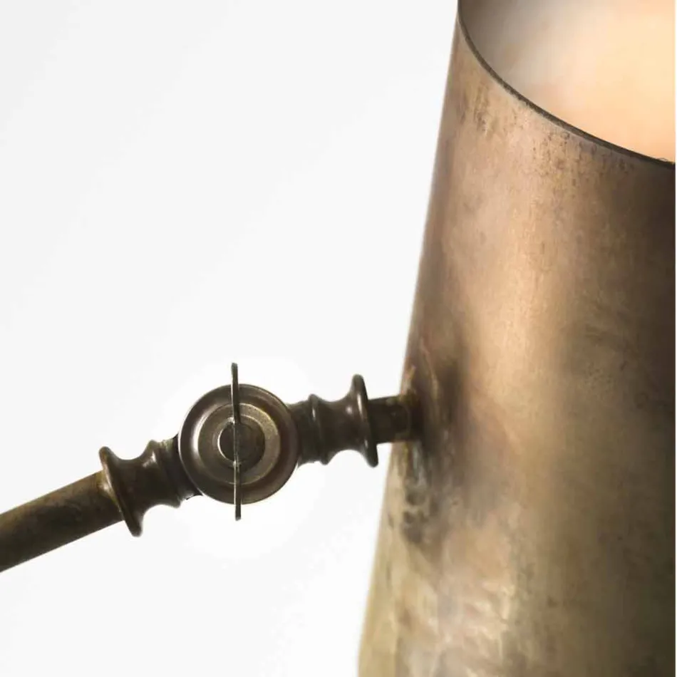 Lampa regulowana w stylu industrial ziemia Reporter Il Fanale Viadurini