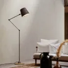 Reporter Il Fanale regulowana lampa podłogowa w stylu industrialnym Viadurini