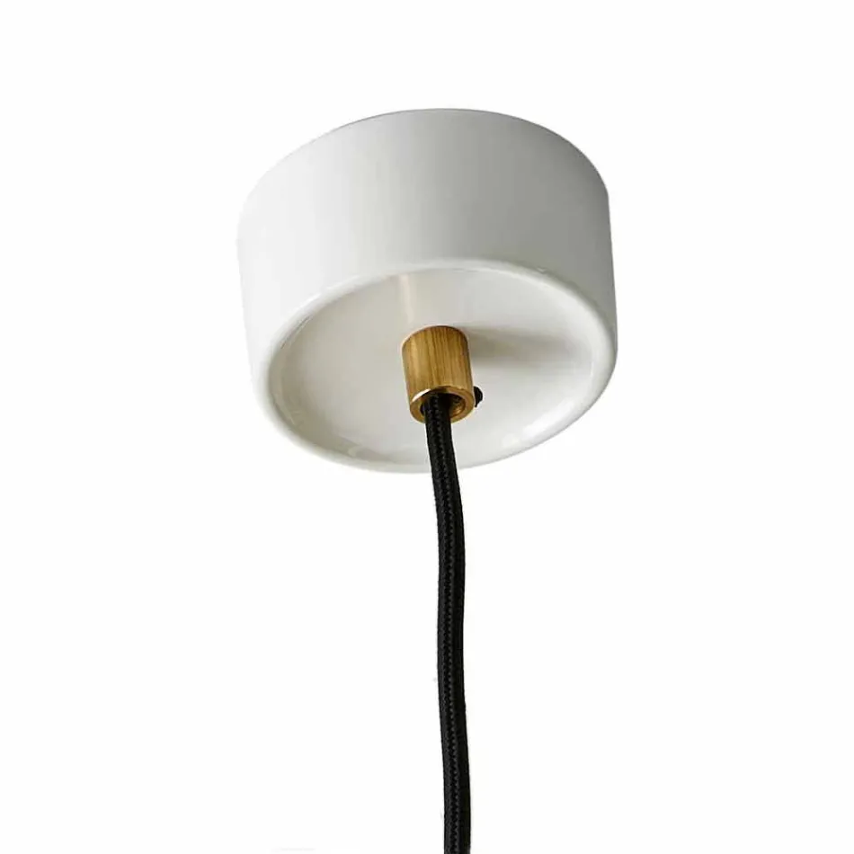 Lampa wisząca w kolorze ceramicznym wykonana we Włoszech w Azji Viadurini