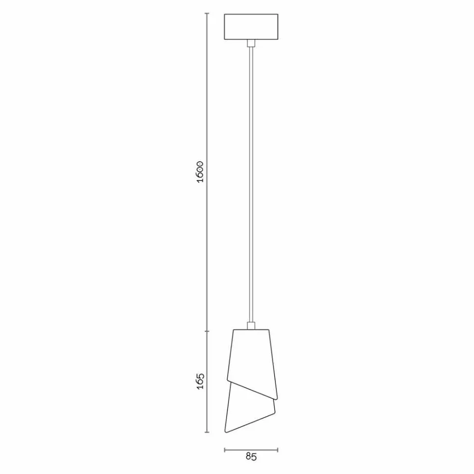 Zaprojektuj lampę zawieszenia w ceramice produkowanej we Włoszech w Azji Viadurini
