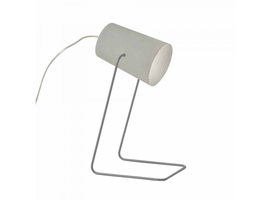Lampa stołowa design In-es.artdesign Farba T efekt betonu Viadurini